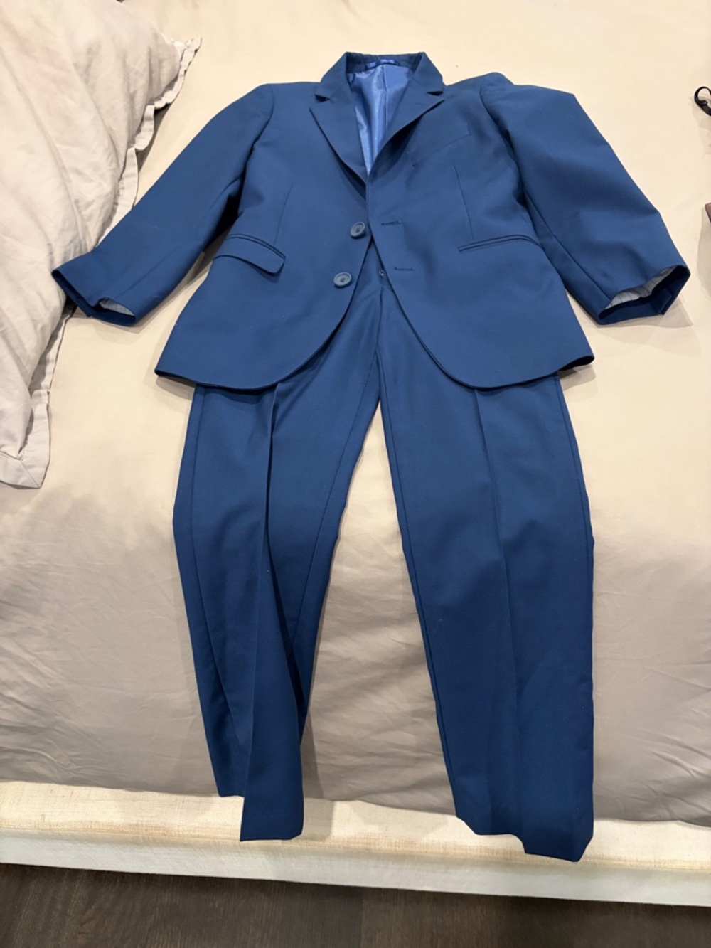 Kids Blue Two-Piece Matching Suit Set